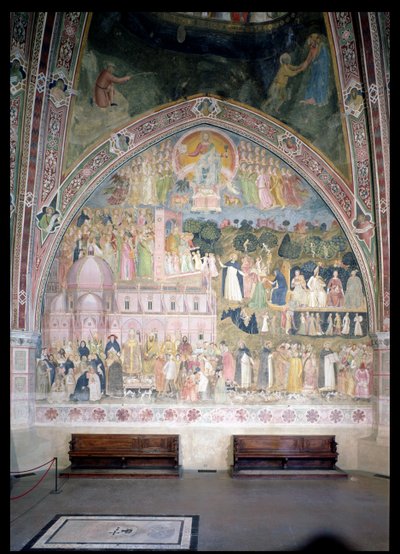 Die Kirche kämpfend und triumphierend, in der Spanischen Kapelle, ca. 1369 von Andrea di Bonaiuto